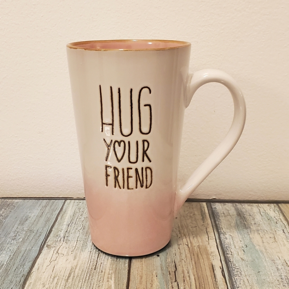 Spectrum designz Hug Your Friend coffee tea pink mug